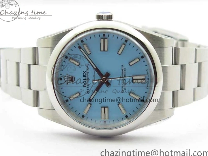 0514 Classic Oyster Perpetual 41mm 124300 ROF 1:1 Best Edition 904L Steel Tiffany Blue Dial on SS Bracelet A 2670